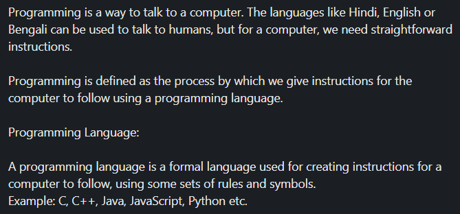 LearnWithAnkit's tweet image. #WebDevelopment #MERN #Coding 
Let's learn

What is Programming?