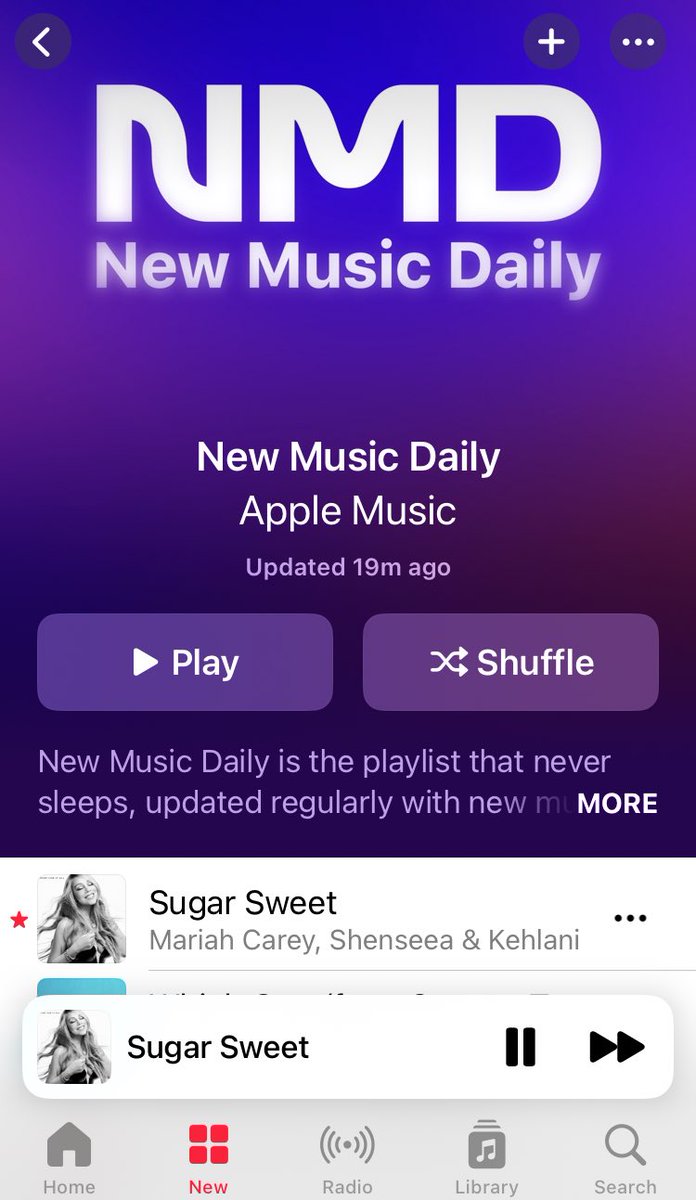 cttabye's tweet image. AM playlist come through