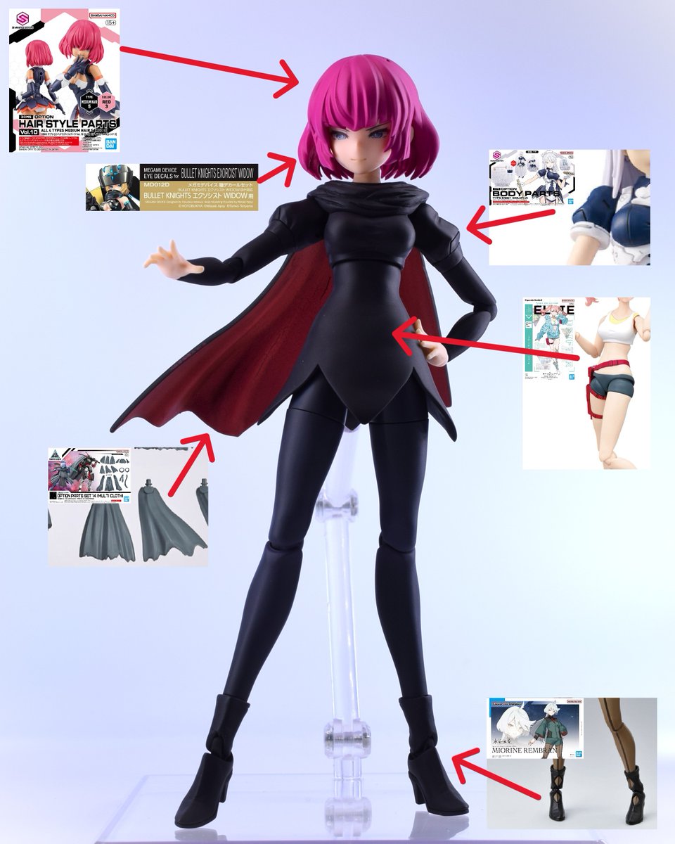 astante_f's tweet image. 13.ハマーン様
「髪型チキンレース」がコンセプト。
外ハネにすると一発で可愛くなくなってしまうので、どこまで攻めるかの見極めを超慎重に行いました。自分の中では、プルツーデカールを使って完成した感があります。後ろ姿を気にかけたので、星が降りしきるごっこができたことはよかったです。