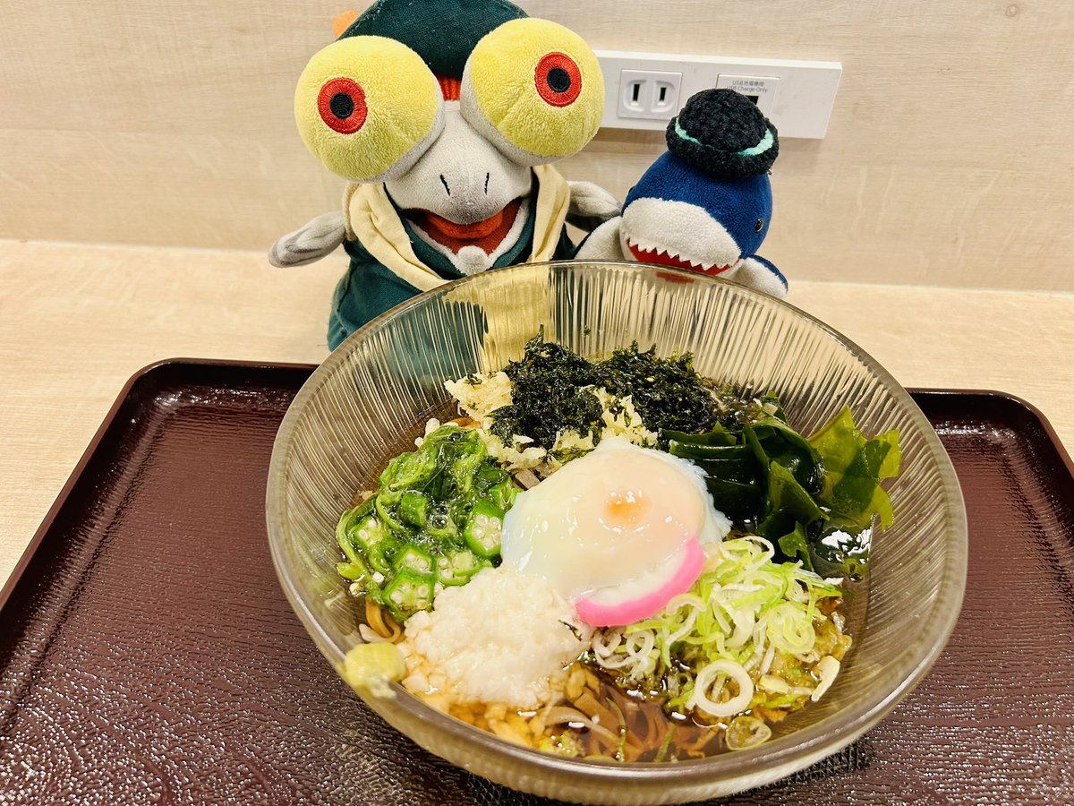 tsukubane501's tweet image. 国23バイパスひたすら走って道の駅にしお岡ノ山で休憩＆昼飯 ねばとろ蕎麦✨( ⌯᷄௰⌯᷅ )