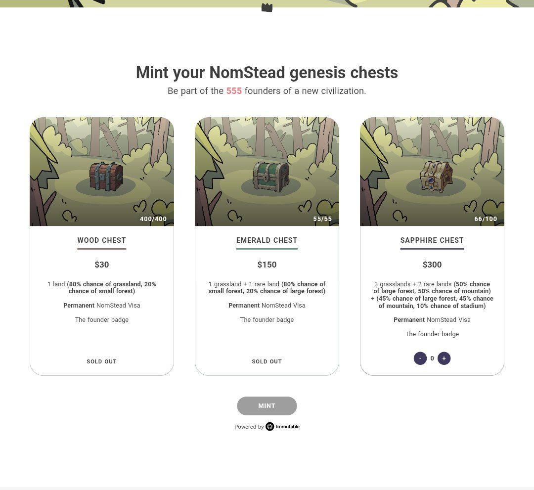 sungzenn's tweet image. 🎁Only 34 Sapphire chest left before 30th!  @NomSteadGame

🔥Grab yours and chance to owner of exclusive Stadium! 

Your Stadium Your Rules 

Mint now : chests.nomstead.com
Discord:
discord.gg/V8ajSbkfj8