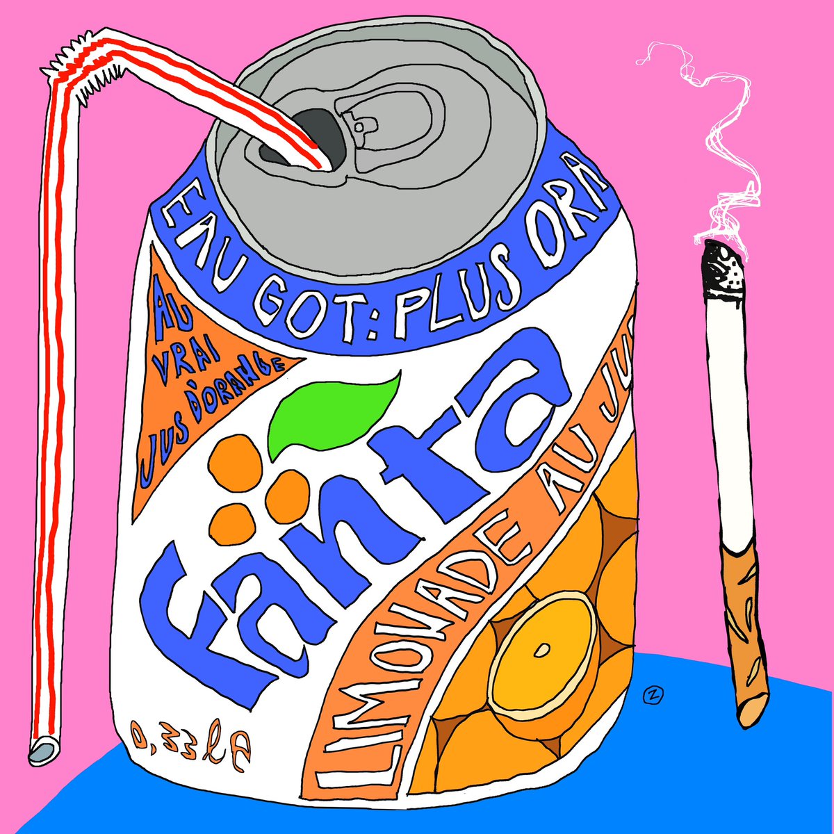 Karmacowboy4's tweet image. gm☕️art in the morning
Fanta con pucho by @ZanardiDraw