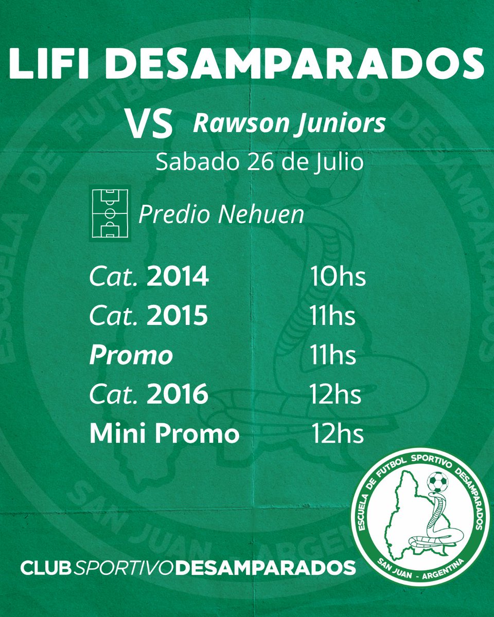 csdesamparados's tweet image. ๐ง๐ฝ๐ฆ๐ฝ CRONOGRAMA fin de semana ๐๐๐๐๐๐๐ ๐๐ ๐
๐๐๐๐๐ โฝ๏ธ
#๐๐๐ข๐ค๐จ๐๐ค๐จ๐๐๐๐๐จ๐ฟ๐๐ก๐พ๐ก๐ช๐ ๐ณ๐ฌ