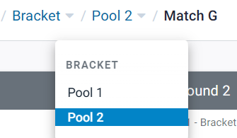 AndrewAJT's tweet image. Why did @StartGG make it so you need two clicks now to get back to the bracket instead of 1? If I click pool 2, it should just bring me back there like it used to. #ssbu