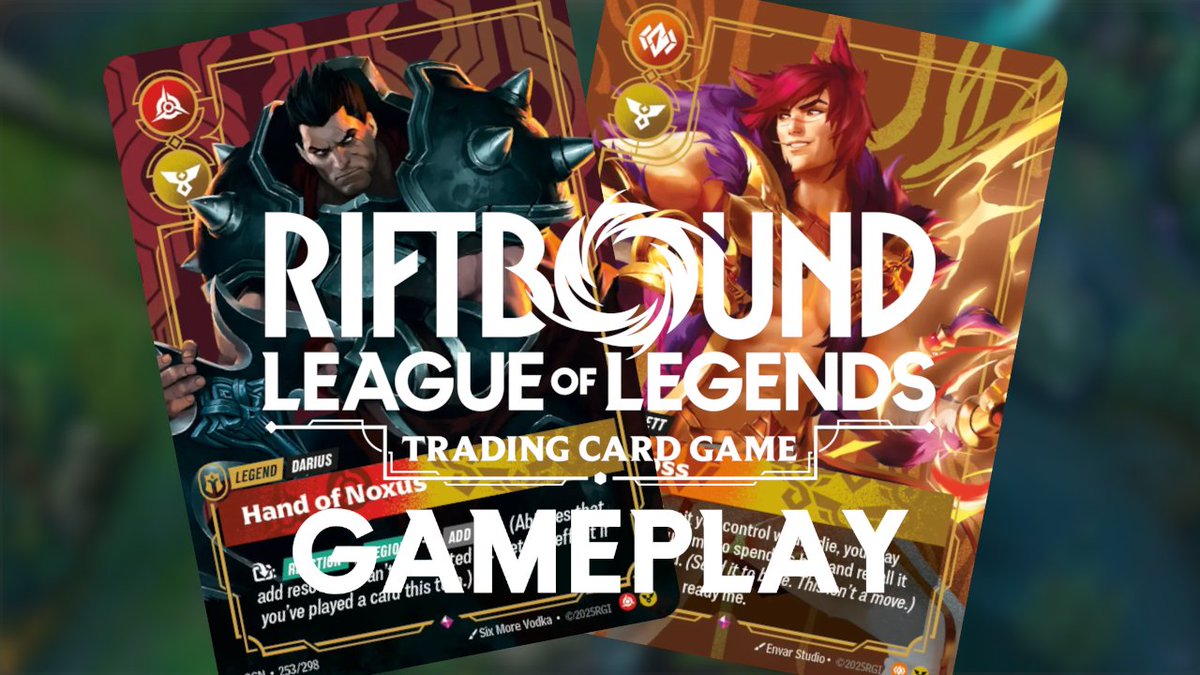 MaxTapera's tweet image. With Riftbound's card reveal season officially coming to an end, Ghael Winds and I print out proxy decks and play some webcam games! Tune in to see how my Darius list holds up against Ghael's Dazzling Sett!
youtu.be/GWU61wGRIj4