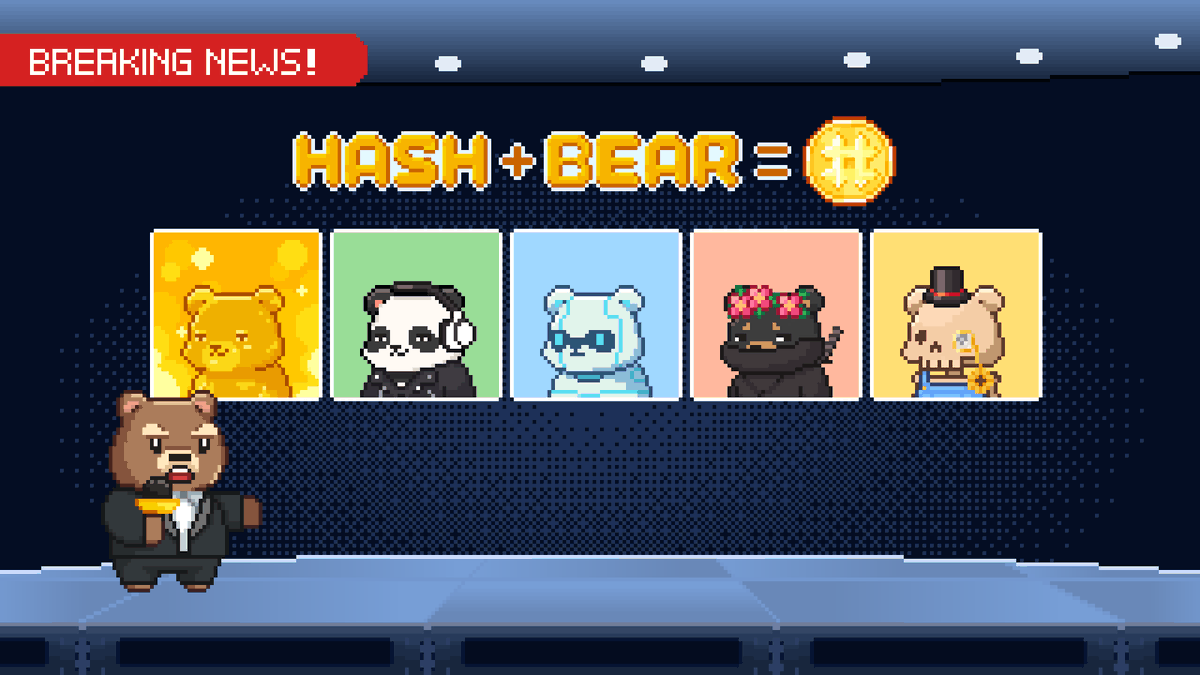 ⏳️The countdown begins. 
You've mined tokens. Now mint the bear.  

🐻 HashBear
Hashland’s Genesis NFT
FREE mint on <a href="/KingdomlyApp/">Kingdomly 🏰</a> 
Just 1,000 supply 
Live July 30 at 4:20 PM UTC