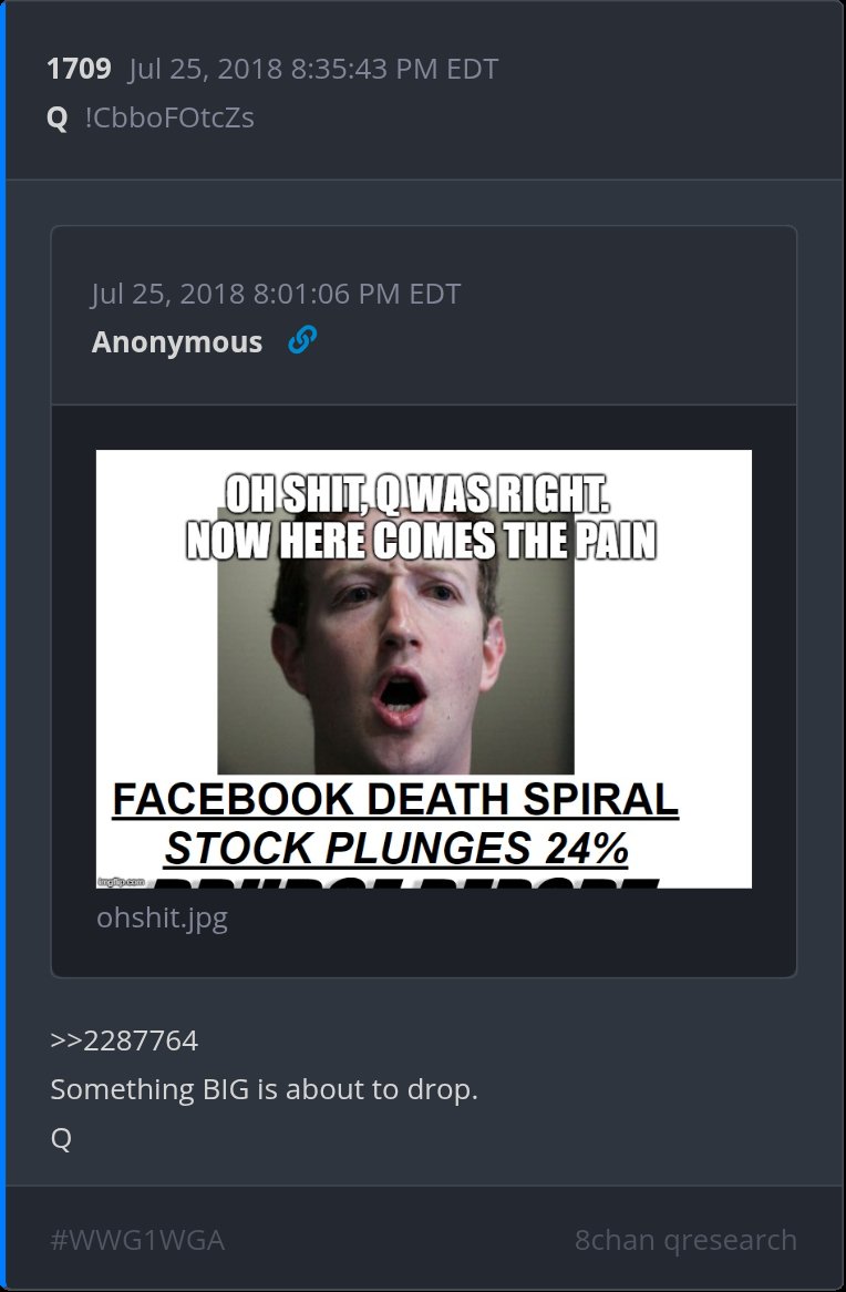 HKracken's tweet image. Something BIG is about to drop.
Q
Today's Q Delta.