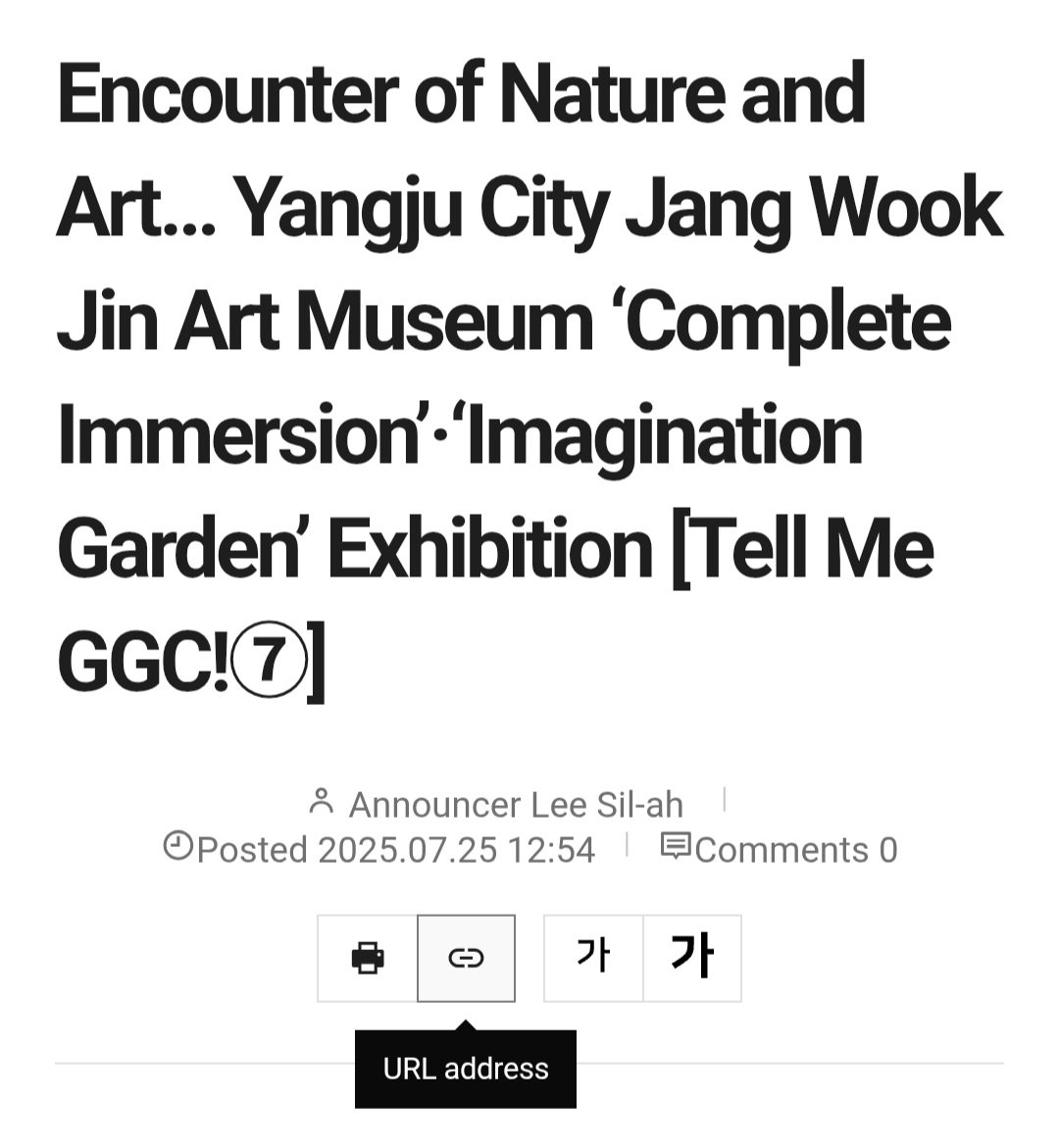 Moonchildren101's tweet image. #RMeffect
RM was mentioned in Gyeongin Broadcasting Radio (also known as GBC Radio). The host and the guest were talking about Jang Wook Jin Art Museum and it's history and they mentioned RM as the reason this museum became known and gotten attention.
🔗news.ifm.kr/news/articleVi……