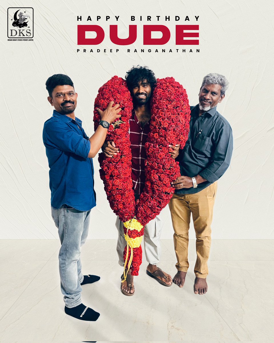 Dream Knight Stories Private Limited (@dksoffl) on Twitter photo Happy Birthday to our very own dude <a href="/pradeeponelife/">Pradeep Ranganathan</a>! Wishing you lots of blockbuster success ahead! Wishes from team Dream Knight Stories
#HappyBirthdayPradeepRanganathan #PradeepRanganathan
<a href="/saravananskdks/">Saravana Kumar</a> <a href="/Logan__you/">LOGAN</a> <a href="/TibosSolutions/">TIBOS Solutions & Services</a>
<a href="/kgfsportz/">KGF SPORTZ & ENTERTAINMENT</a> #DreamKnightStories Happy Birthday to our very own dude <a href="/pradeeponelife/">Pradeep Ranganathan</a>! Wishing you lots of blockbuster success ahead! Wishes from team Dream Knight Stories
#HappyBirthdayPradeepRanganathan #PradeepRanganathan
<a href="/saravananskdks/">Saravana Kumar</a> <a href="/Logan__you/">LOGAN</a> <a href="/TibosSolutions/">TIBOS Solutions & Services</a>
<a href="/kgfsportz/">KGF SPORTZ & ENTERTAINMENT</a> #DreamKnightStories