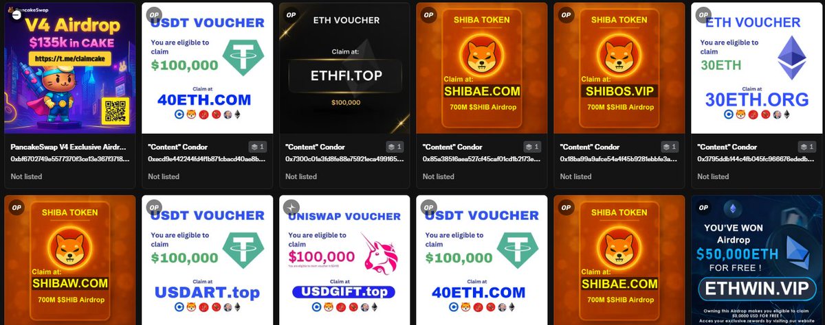 Montiweb3's tweet image. Dear @opensea,
My wallet is turning into a scam graveyard.
New fake collections show up daily and some have been there for weeks without being removed.
Since you're not dropping a token anytime soon, could you please do something about this?