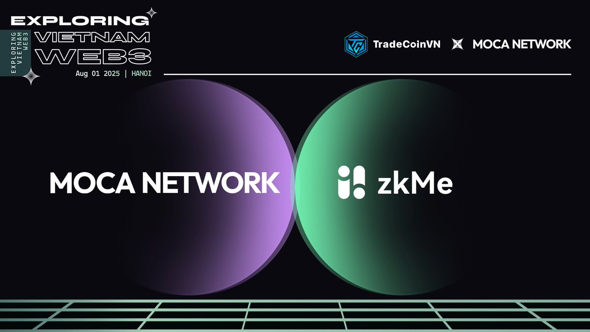 TCVNcommunity's tweet image. 🤝 TradeCoinVN x Moca x ZkME
TradeCoinVN vinh dự thông báo @Moca_Network và @zkme_ chính thức trở thành các đối tác danh giá cho sự kiện Exploring Vietnam Web3.
Đăng kí ngay 👉 lu.ma/74oifrjo
🟣 Với Web3 Ecosystem khổng lồ, @Moca_Network không chỉ tiên phong…