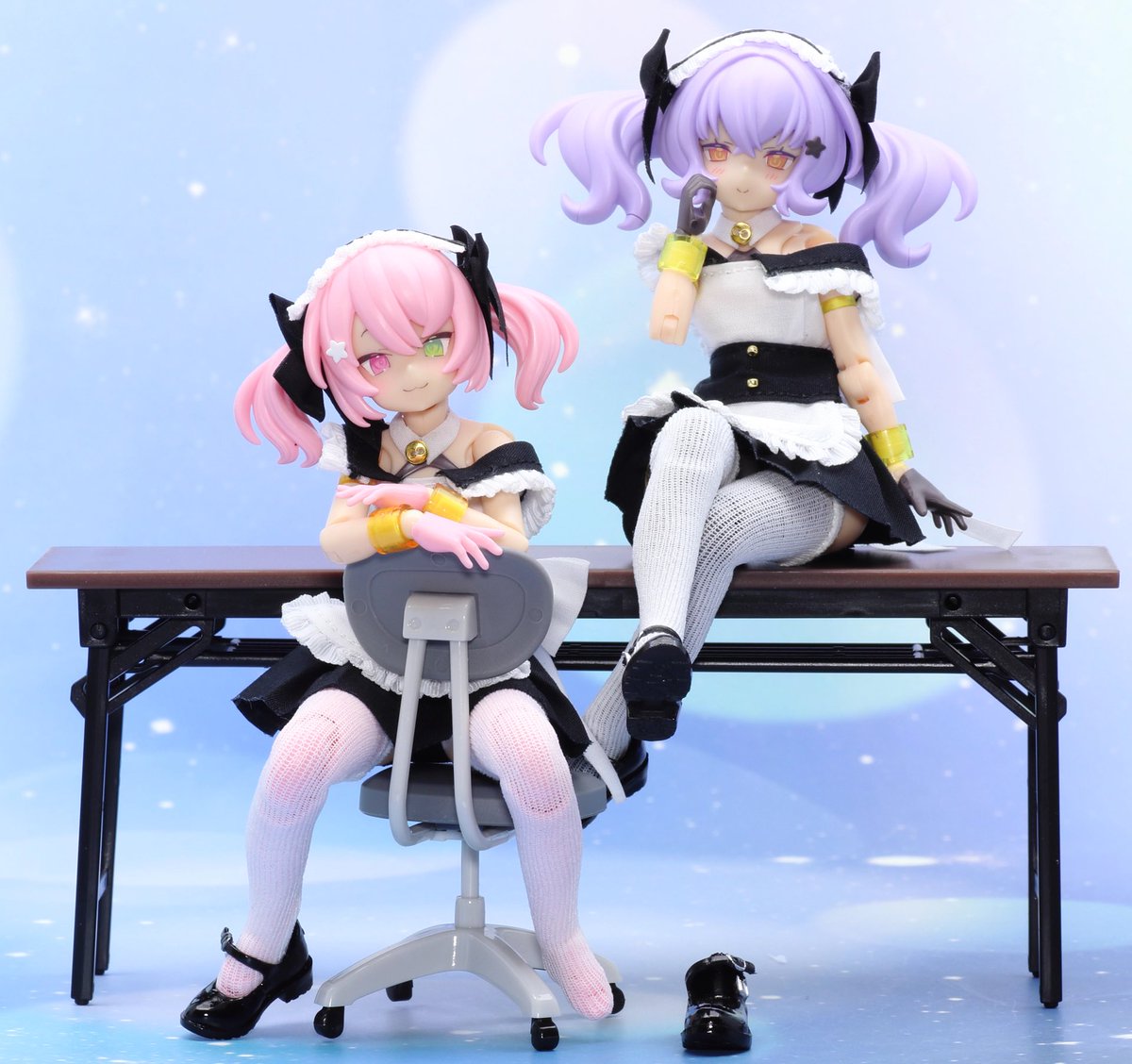 AGohyang's tweet photo. PUNI☆MOFU マオ&amp;トゥ～メイド衣装Ver.～
#メガミデバイス https://t.co/wBqYrb2hI4