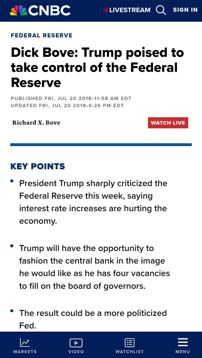 HKracken's tweet image. Look at today's Q Delta.
Trump and the Federal Reserve.
cnbc.com/2018/07/20/tru…