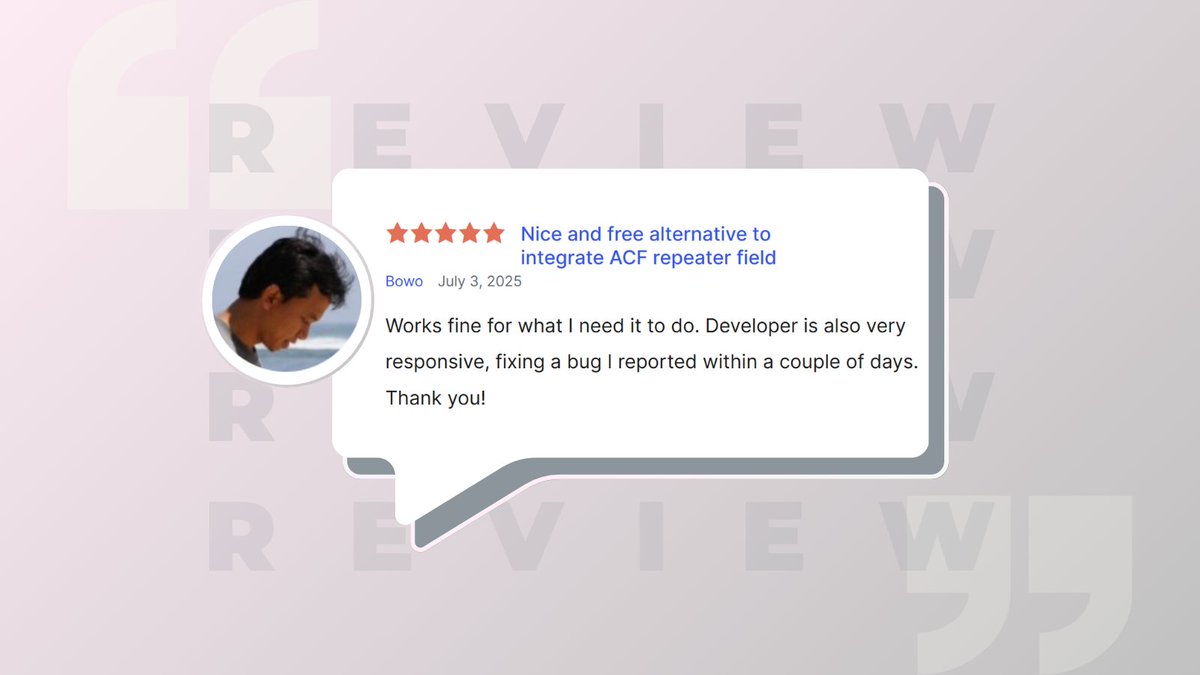 cool_plugins's tweet image. Another happy user! 😊 Loving the feedback on our Loop Grid Extender for Elementor Pro. Thanks for the support!
👉 Try it now: coolplugins.net/products/loop-…