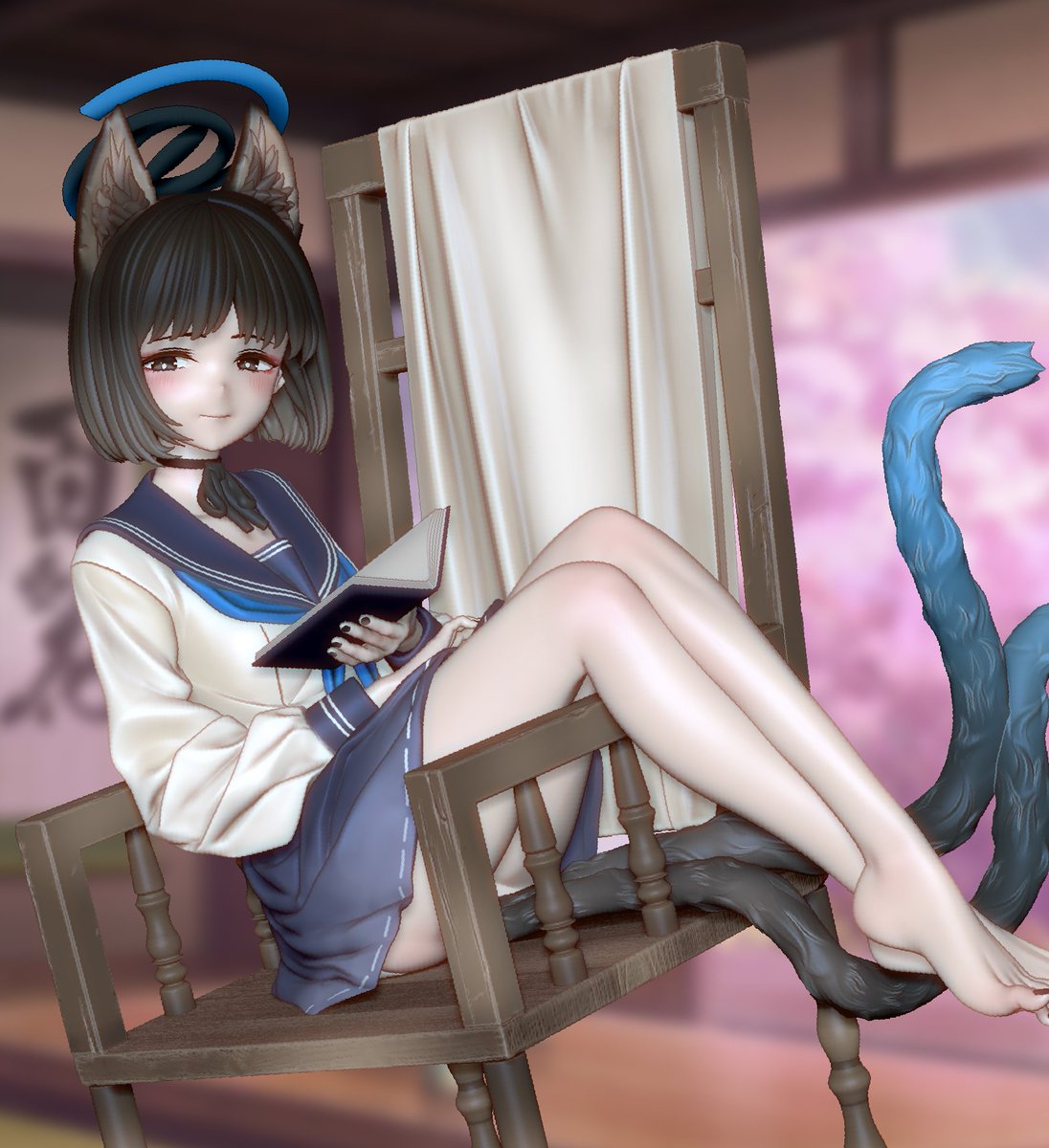 ipami68's tweet image. WF2025夏にて展示・販売致します
  『ブルーアーカイブ』のキキョウ
再贩
ブース番号：4-35-01 @DXmodeler
価格：20000円
※未塗装未組立のガレージキットです
原型：@ipami68
 #WF2025S #WF2024夏 #ガレージキット #ブルーアーカイブ  #キキョウ