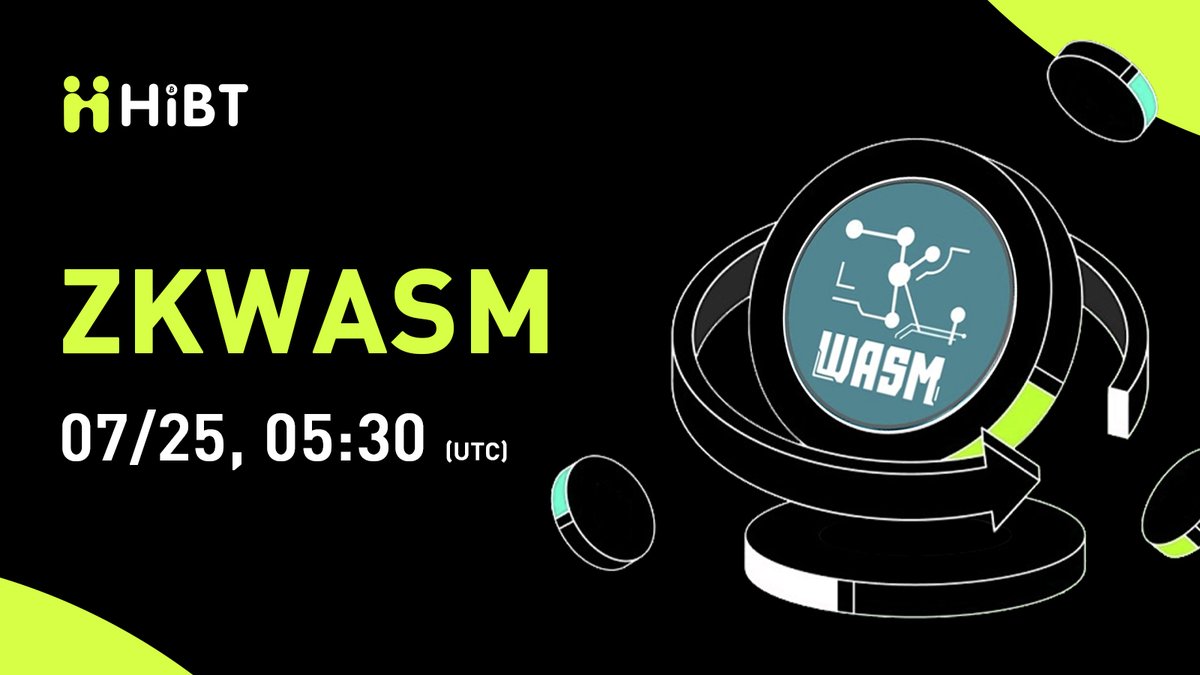 HIBTGlobal's tweet image. 🚀 $ZKWASM (ZKWASM Token) will soon be listed on #Hibt @DelphinusLab
🔥 Pair: ZKWASM/USDT
💼 Network: BSC
⏰ Trade: hibt.com/trade/ZKWASM-U…
✍️ Details: support.hibt.com/hc/en-us/artic…
#ZKWASM #Crypto #Web3 #CryptoListing
