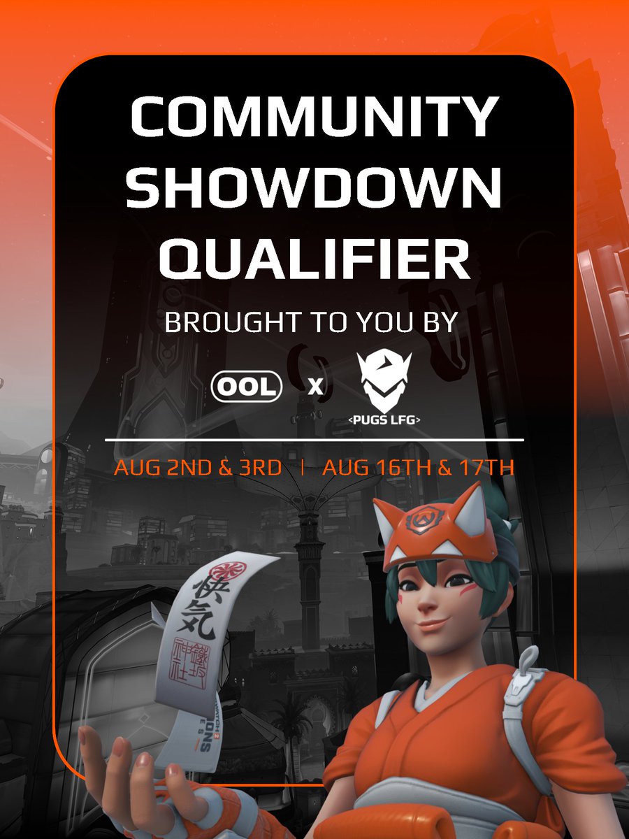 OW2PugsLFG's tweet image. 馃АPUGS LFG x @OOLgg_ x @FACEIT_OW Community Showdown Qualifiers馃А
Register to compete for a chance to win 100k FACEIT points and qualify for the $3,750 NA finals
Split 1: Aug 2nd-3rd
Split 2: Aug 16th-17th
DM: iseagull to pre-register, registration opens to all on Saturday