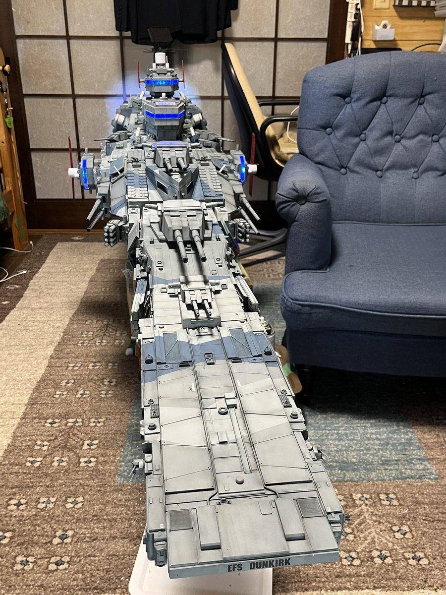 norme002_bear's tweet image. 戦艦ダンケルク　修理と改装が完了しました！
さぁマ艦展の準備だ
#マ艦展7/26