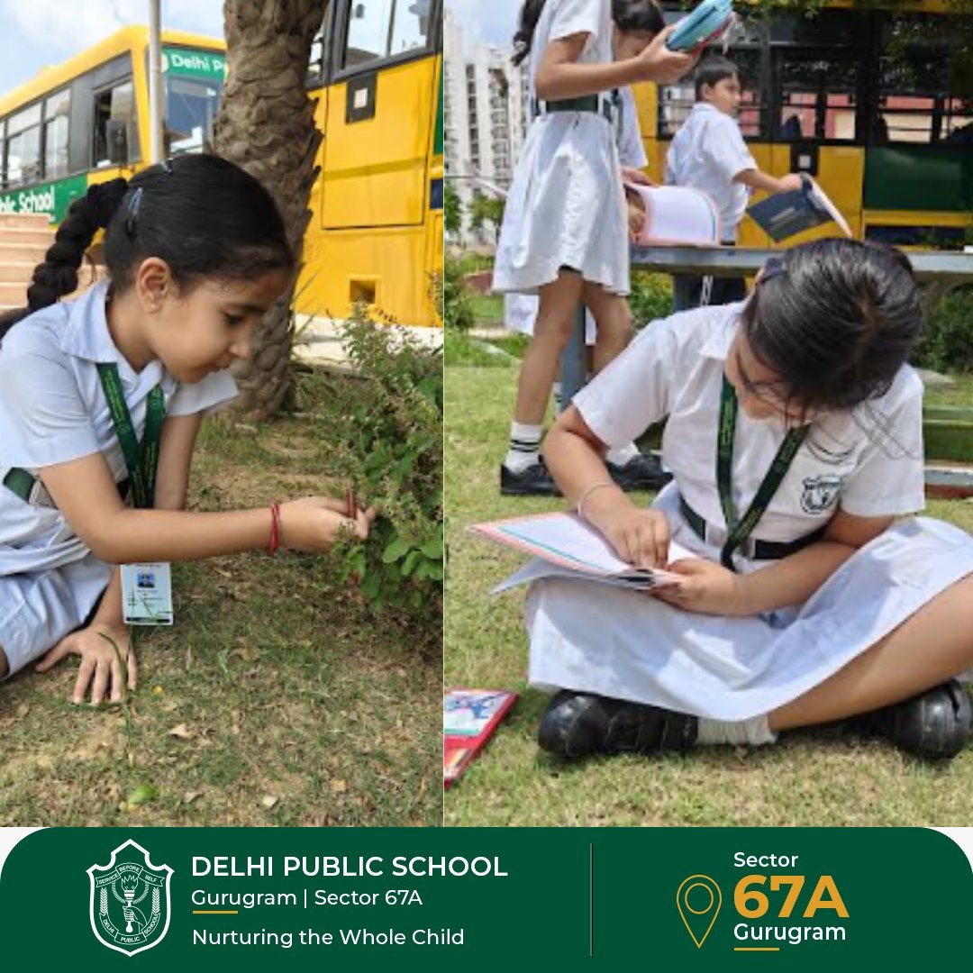 Our Grade III botanists explored leaf shapes, spotted blooms, and sketched nature’s wonders in the school garden.