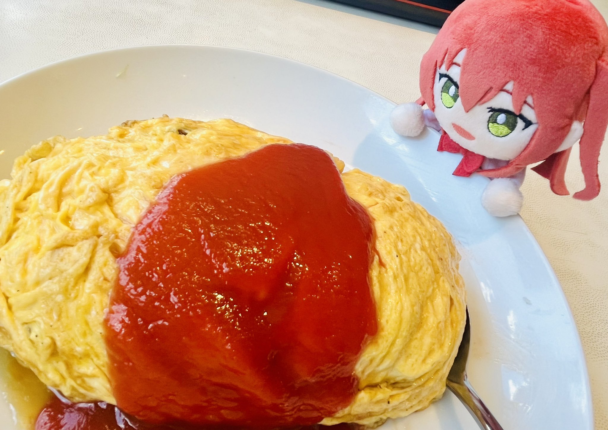 オムライス 住吉区】オムライス550円にお味噌汁・コーヒーゼリー・アイス