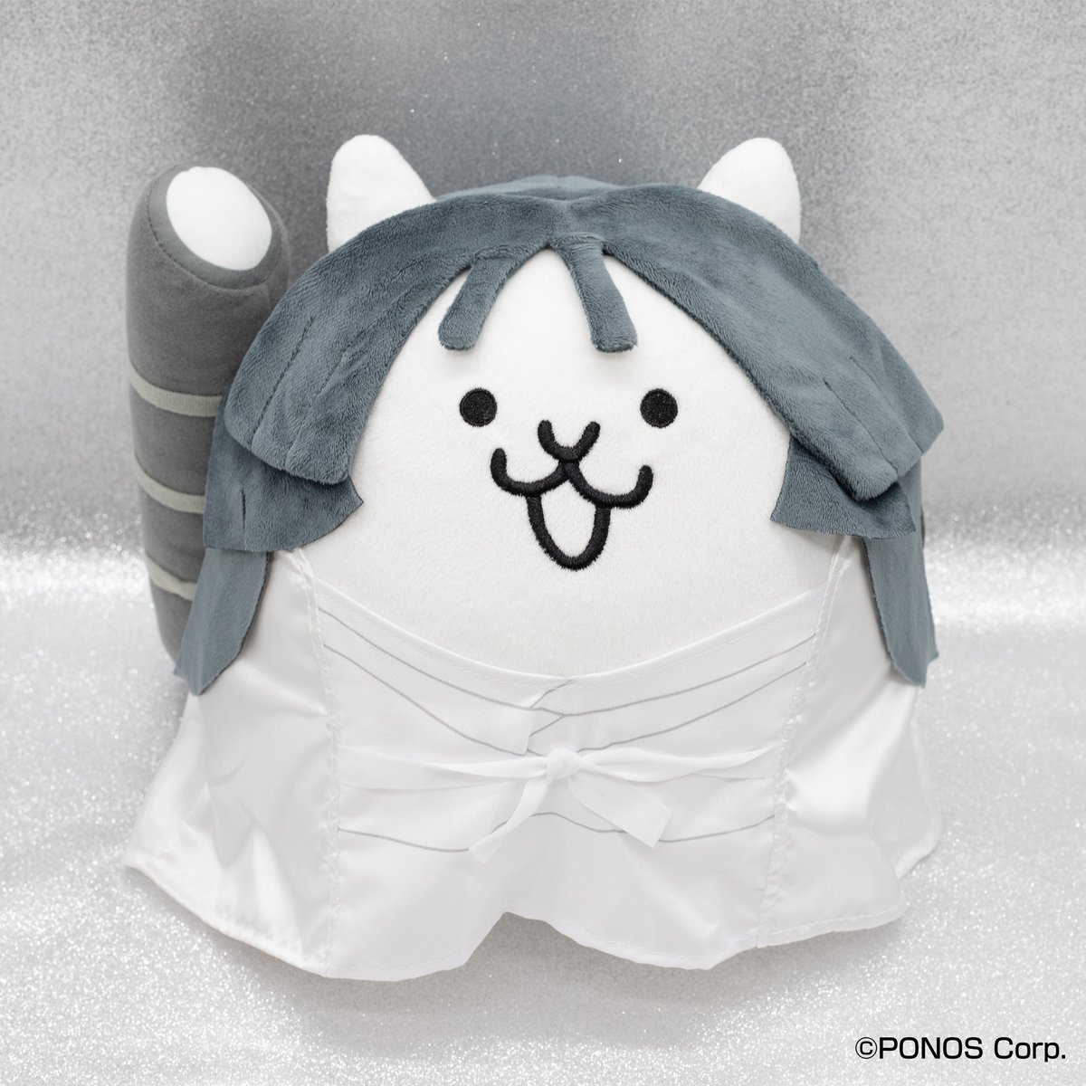 charatoru's tweet image. 🎋7月発売商品🌕
【にゃんこ大戦争 ウルトラソウルズBIGぬいぐるみ（かぐやひめ）】

#にゃんこ大戦争 より、「かぐやひめ」のぬいぐるみが登場✨
長い髪や着物、身につけている竹などもしっかり再現しています🙌🏻

取扱店舗はこちら🔍
⇒sk-japan.co.jp/charatoru/char…