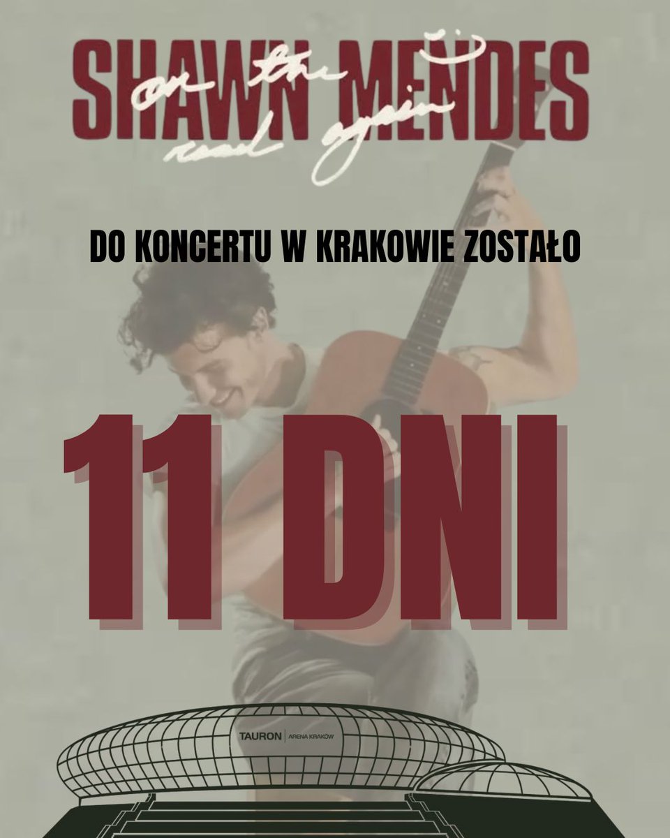 shawnmendes_pol's tweet image. 8 dni do startu trasy #OnTheRoadAgain i pierwszego koncertu w Kosowie na @sunnyhill2025
My przede wszystkim odliczamy do koncertu w KRAKOWIE!
Zostało 11 dni!
Jak się czujecie z tym, że koncert w Polsce jest pierwszą areną na trasie?