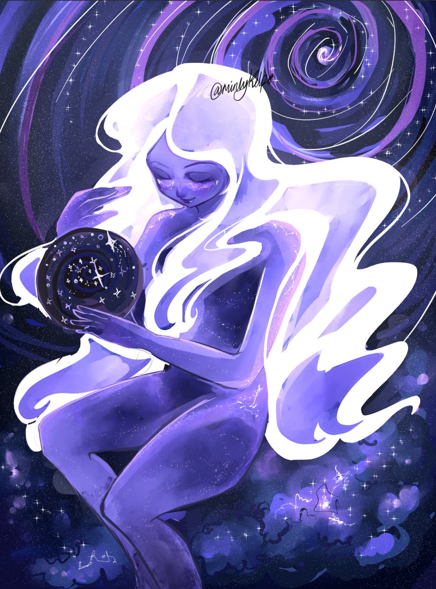 mintykelpo's tweet image. i tried to draw with a space theme 🌎 ⭐️ 🌕 this is my entry to join #arttwt #artmoots #artfight2025