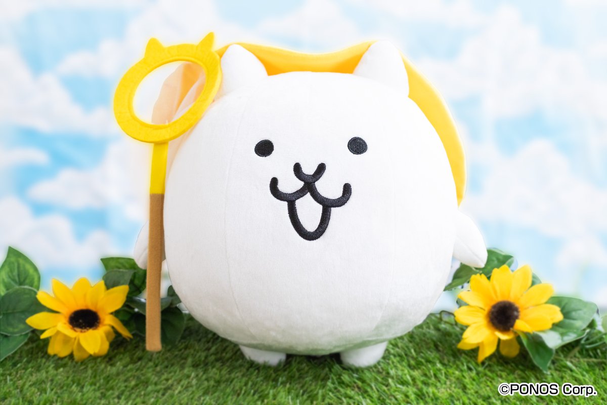 charatoru's tweet image. ☀️7月発売商品🌻
【にゃんこ大戦争 BIGぬいぐるみ（ねこのなつやすみ）】

#にゃんこ大戦争 より、この時期にぴったりな「ねこのなつやすみ」仕様のぬいぐるみがモーリーファンタジー・PALOなど限定で登場🏝️
ネコといっしょに夏休みを楽しもう🍉

取扱店舗はこちら🔍
⇒sk-japan.co.jp/charatoru/char…