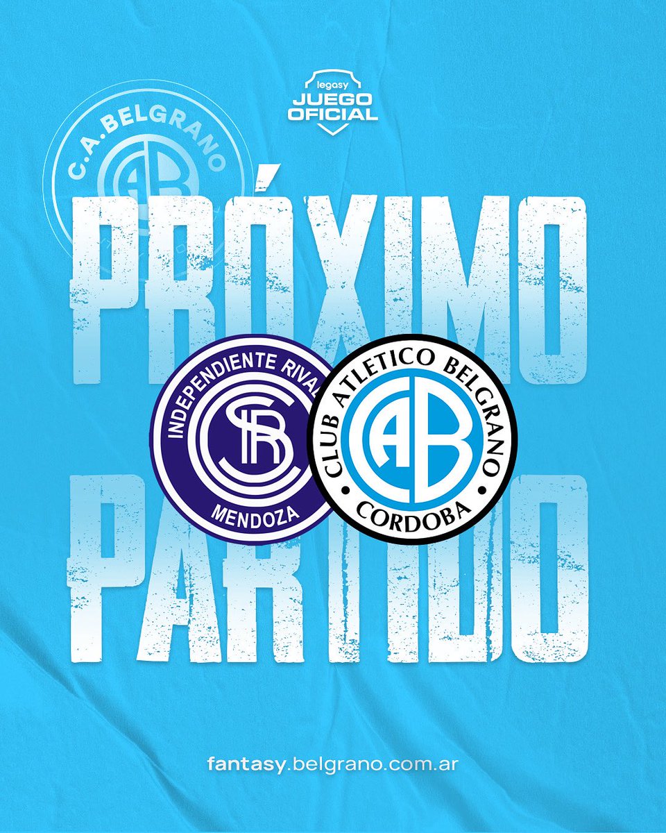 BelgranoLegasy's tweet photo. ➡️ PRÓXIMO PARTIDO.
🏴‍☠️ Belgrano vs Independiente Rivadavia 🔵
⏱️ 21:15hs

🏅 Participa del sorteo de 10 paquetes de cartas:

🤔 ¿Cómo?
1️⃣ Etiqueta 2 amigos para desafiar.
2️⃣ Seguí @BelgranoLegasy y @Belgrano
3️⃣ RT. https://t.co/iDcwSunBh5