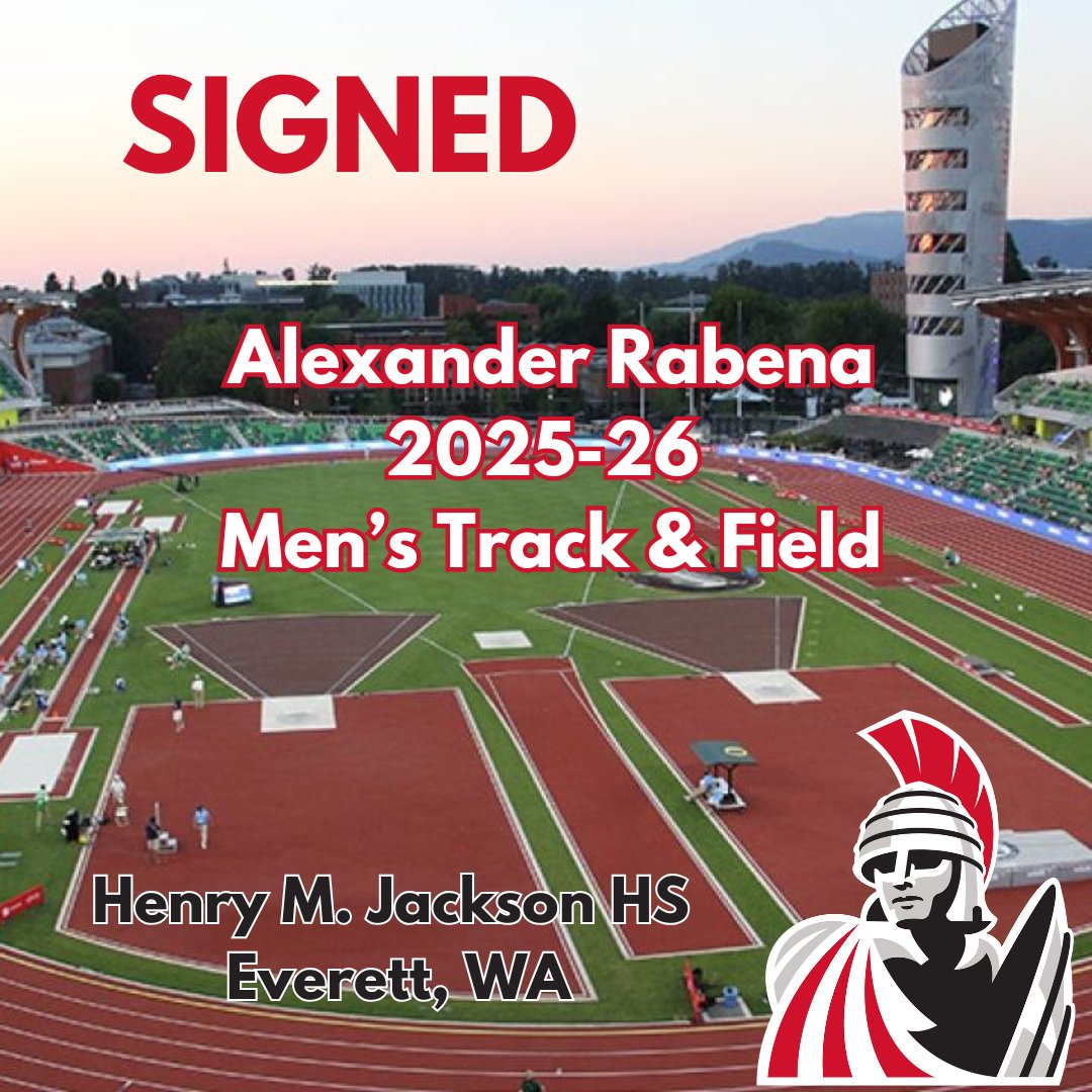 EvCC_Trojans's tweet image. Trojan Athletics Welcomes 2025-26 Men’s Track & Field LOI Signee ~ Alexander Rabena from Henry M. Jackson High School to Everett CC, Trojan Track & Field and #TrojanNation!