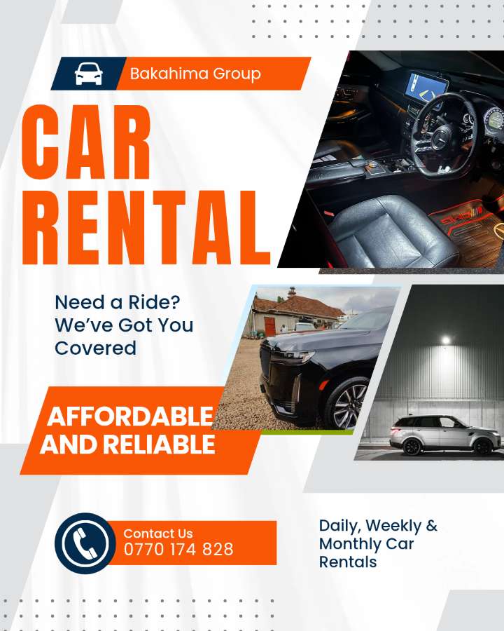 galchild_innit's tweet image. ๐Need a ride?
Hire your dream car today with Bakahima Group โ where comfort meets affordability โ
โ
Affordable
โ
Reliable
โ
Daily, weekly and Monthly Rentals
๐ 0770 174 828
Let's get you moving!
#CarRental #AffordableRides
#DriveWithBakahima #ReliableCarsUG