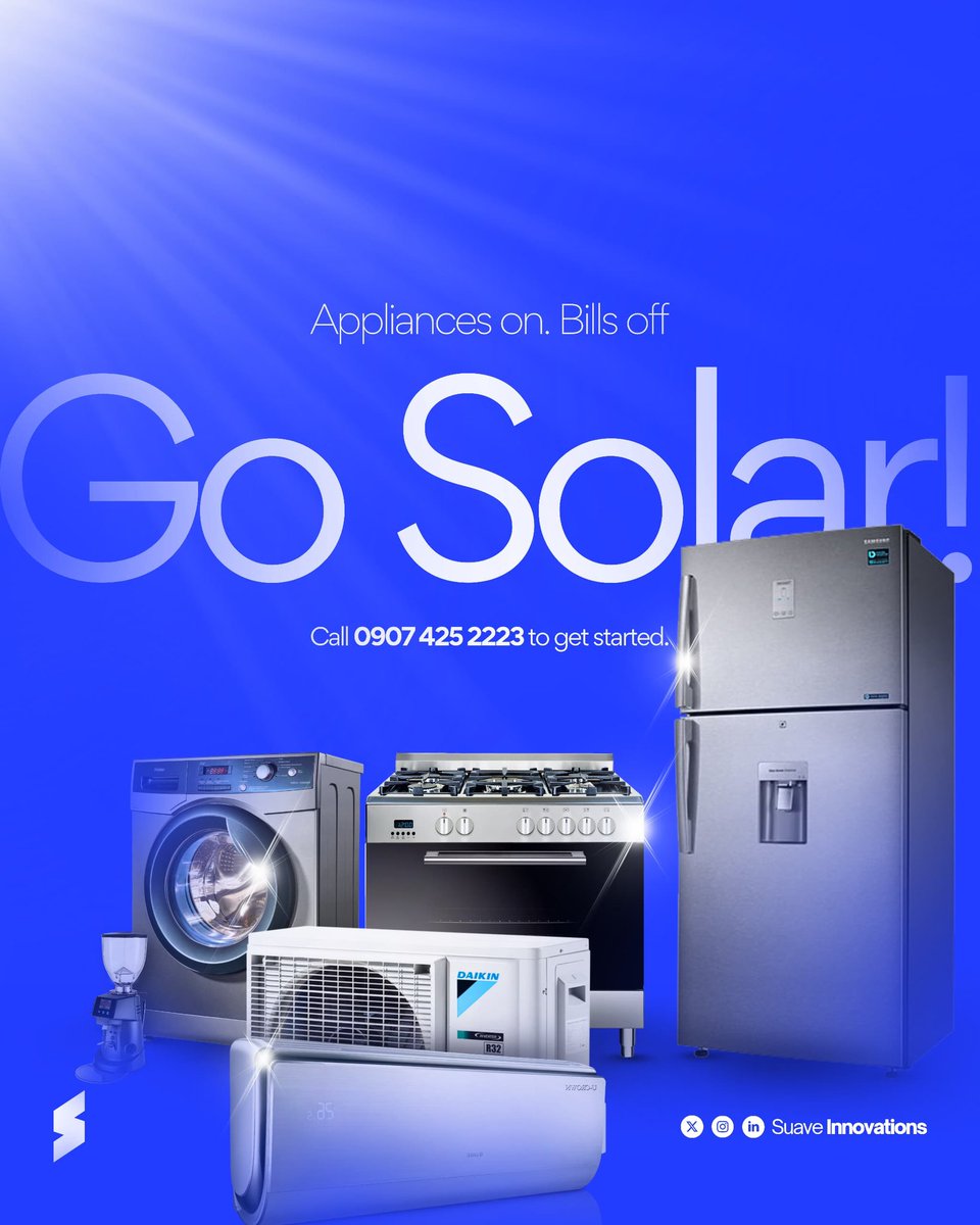 suave_robinson's tweet photo. What are you waiting for?

Complete funds?

That’s no longer a problem, Contact us today and get a payment plan that is compatible with your pockets.

#solar #energy #paysmallsmall https://t.co/hBqjTzg0kz