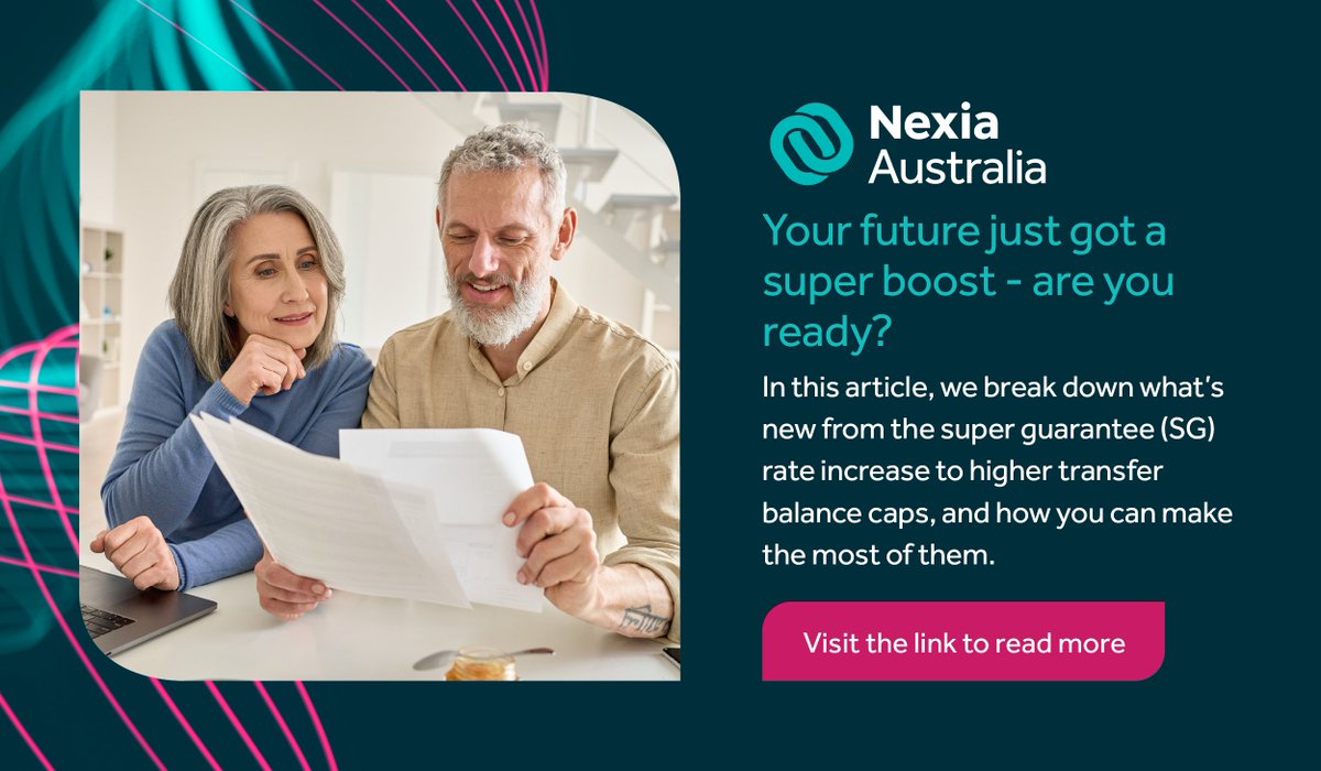 The new financial year brings key changes to superannuation. In this article, we break down what’s new and how to plan strategically for the best outcomes for your financial future.

nexia.com.au/news/your-futu…

#NexiaAustralia #Superannuation
