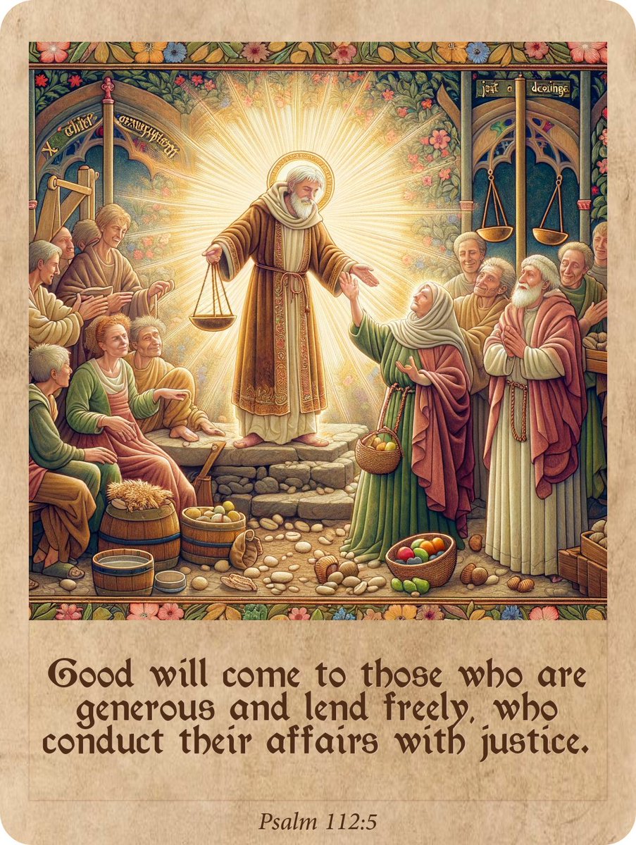bigbirdart's tweet image. Verse Of The Day: Psalm 112:5
Good will come to those who are generous and lend freely, who conduct their affairs with justice.