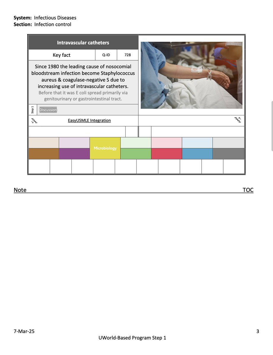 megrenalkhayatt's tweet image. Page from our eBooks
----------
System: Infectious Diseases
Section: Infection control
Step 1
----------
UWorld-Based Program
@EasyUSMLE 
#infection_control #Infectious_disease #basic_science #medical_student #bacteriology #microbiology #usmle1