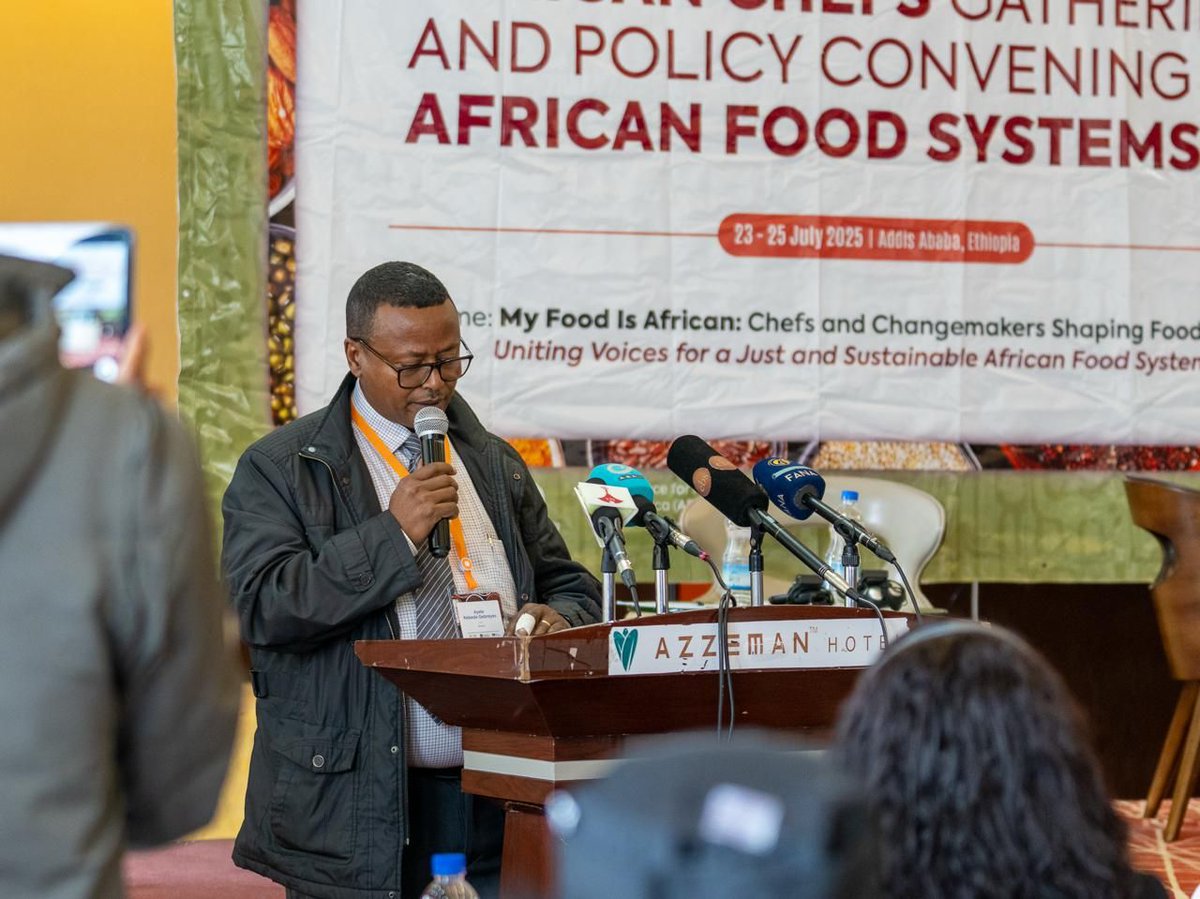 SweinEthiopia's tweet image. 🇸🇪 Sweden supports the 1st Pan-African Chefs Gathering in Addis Ababa, led by @Afsafrica under the #MyFoodIsAfrican campaign. Chefs, farmers & policymakers from 20+ countries unite to elevate African food heritage & shape inclusive food policies. #FoodSovereignty #SwedenInAfrica