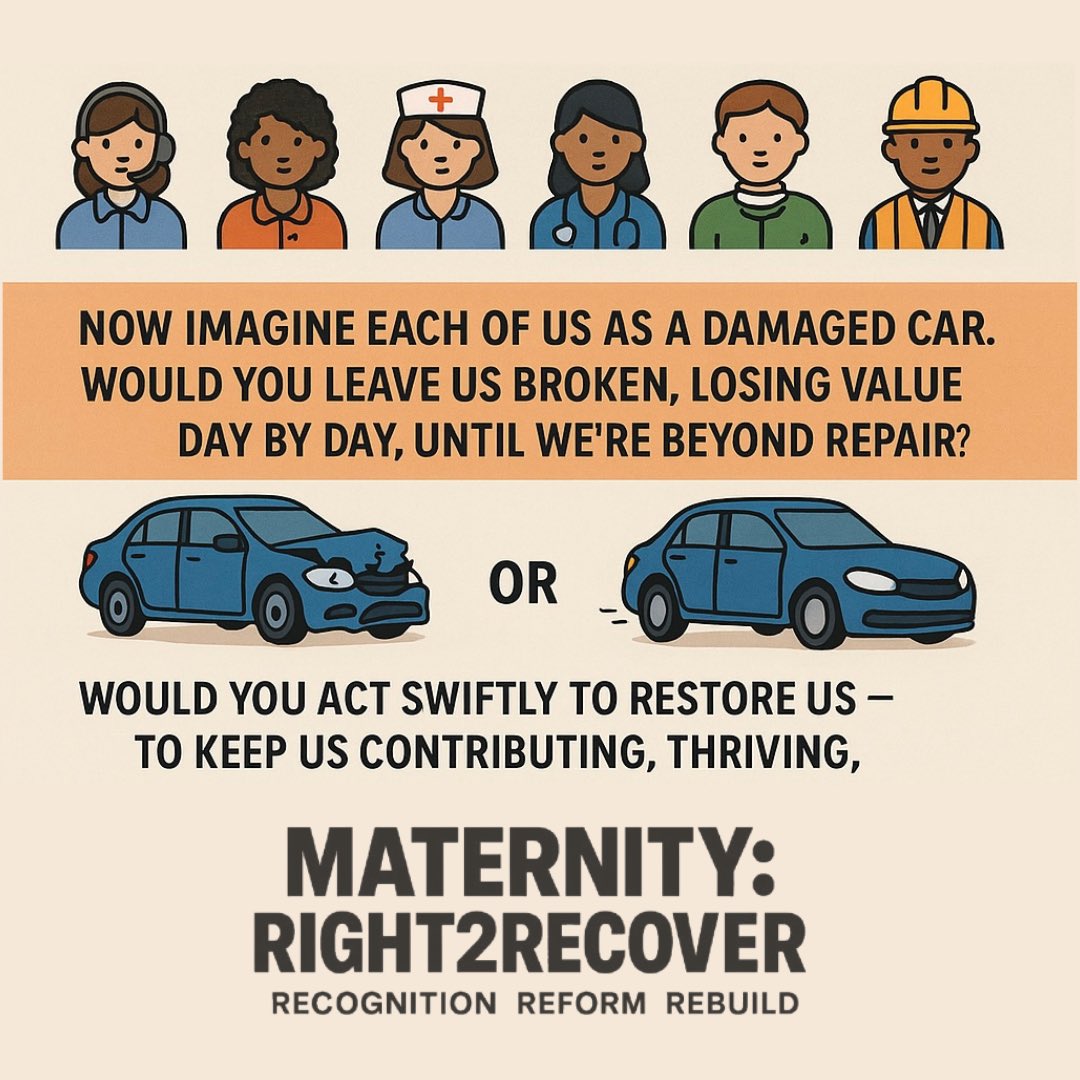 maternityR2R's tweet image. Would you leave us broken, losing value day by day, until we’re beyond repair?
#right2recover #secondaryscandal #maternity #maternityscandal #birthtrauma #ptsd #negligence #fathersmentalhealth #mothersmentalhealth