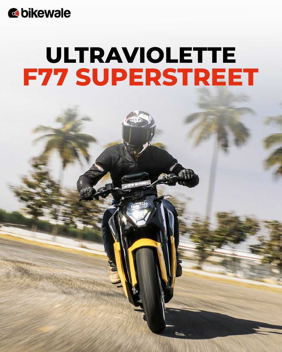 BikeWale's tweet photo. Feast your eyes on the electrifying Ultraviolette F77 SuperStreet—pure performance. Swipe through!
#ultraviolette #f77superstreet #ultraviolettef77superstreet #bwphotos #bikes #motorcycles #bikeupdates #motorcycleupdates https://t.co/2nvgrWM0Kw