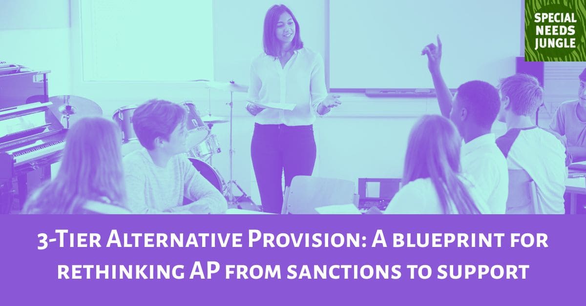 SpcialNdsJungle's tweet image. NEW POST: Alternative Provision expert, @PhoenixEdSarah outlines how 3-Tier AP is rethinking Alternative Provision from sanctions to support specialneedsjungle.com/3-tier-ap-reth…
#alternativeprovision #disability #exclusion