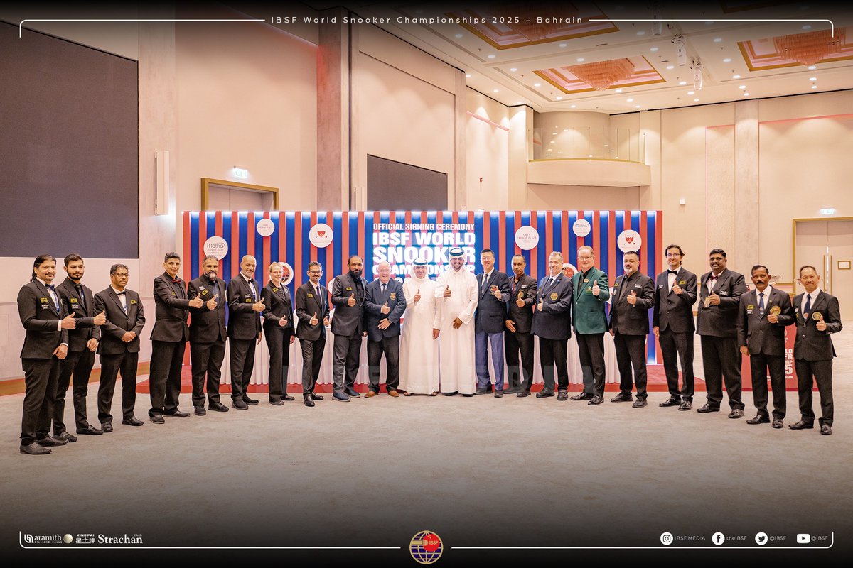 ibsf's tweet photo. A huge thank you to our referees and scorers at the IBSF World Snooker Championships 2025! 👏
Your precision, calm presence & commitment to fair play made it all possible. 🎱
You’re the unsung heroes of the baize! 💚
#IBSF2025 #ThankYouReferees #SnookerFamily https://t.co/wWQKNhaJ78