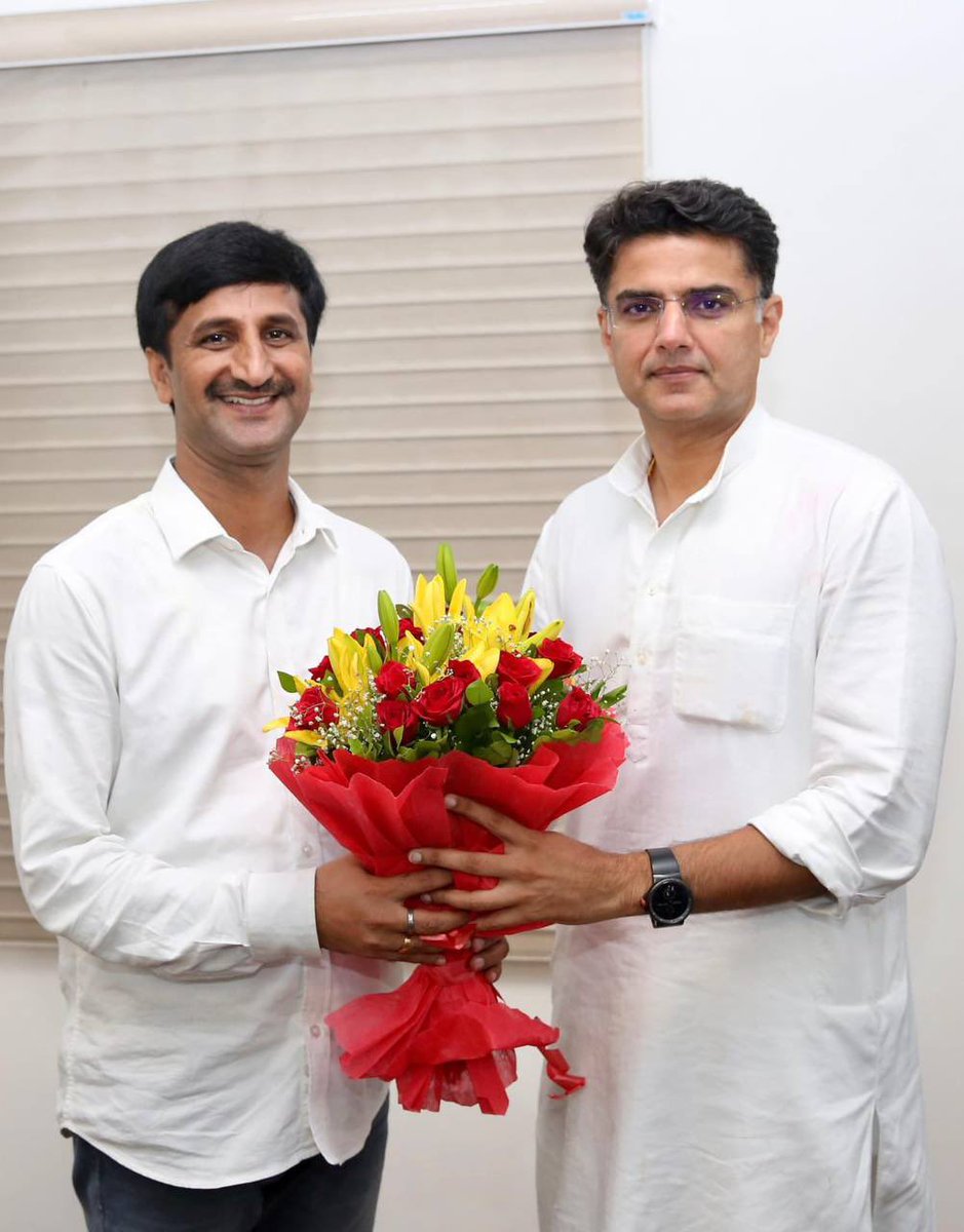 Sachin Pilot (@sachinpilot) on Twitter photo राजस्थान प्रदेश कांग्रेस कमेटी के महासचिव एवं विराटनगर के पूर्व विधायक इंद्राज गुर्जर जी को जन्मदिन की ढेरों शुभकामनाएं।
आने वाला वर्ष आपके जीवन में अपार सफलता, खुशहाली एवं समृद्धि लाए। मैं आपके उज्ज्वल भविष्य की कामना करता हूँ।
<a href="/IndrajGurjarinc/">Indraj Gurjar</a> राजस्थान प्रदेश कांग्रेस कमेटी के महासचिव एवं विराटनगर के पूर्व विधायक इंद्राज गुर्जर जी को जन्मदिन की ढेरों शुभकामनाएं।
आने वाला वर्ष आपके जीवन में अपार सफलता, खुशहाली एवं समृद्धि लाए। मैं आपके उज्ज्वल भविष्य की कामना करता हूँ।
<a href="/IndrajGurjarinc/">Indraj Gurjar</a>