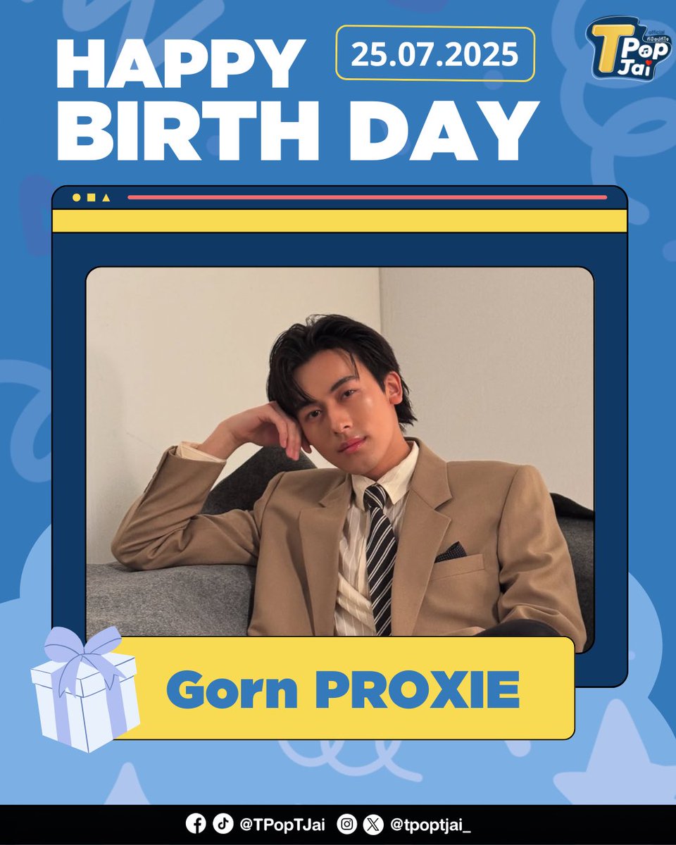 tpoptjai_'s tweet image. (25.07) happy birthday ✨🎂
to #PROXIEGorn  💗

#tpoptjai ขออวยพรให้กร เติบโตไปด้วยความรัก ความสุข  ได้รับความรักจากแฟนๆ ประสบความสำเร็จในทุกเรื่อง และถูกค้บพบในทุกๆ วันเลยนะคะ ❤️

#ทีป๊อปทีใจ #PROXIEth
