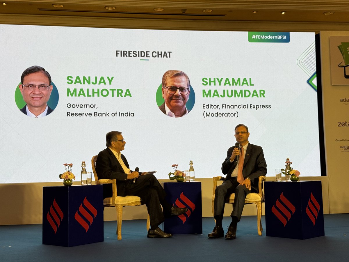 Capital and Financial Services are the arteries that flow vitality into Bhārat’s  $10 Trillion GDP dream.  Good discussions with ⁦<a href="/RBI/">ReserveBankOfIndia</a>⁩  Gov. Shri Sanjay Malhotra at #FEModernBFSI