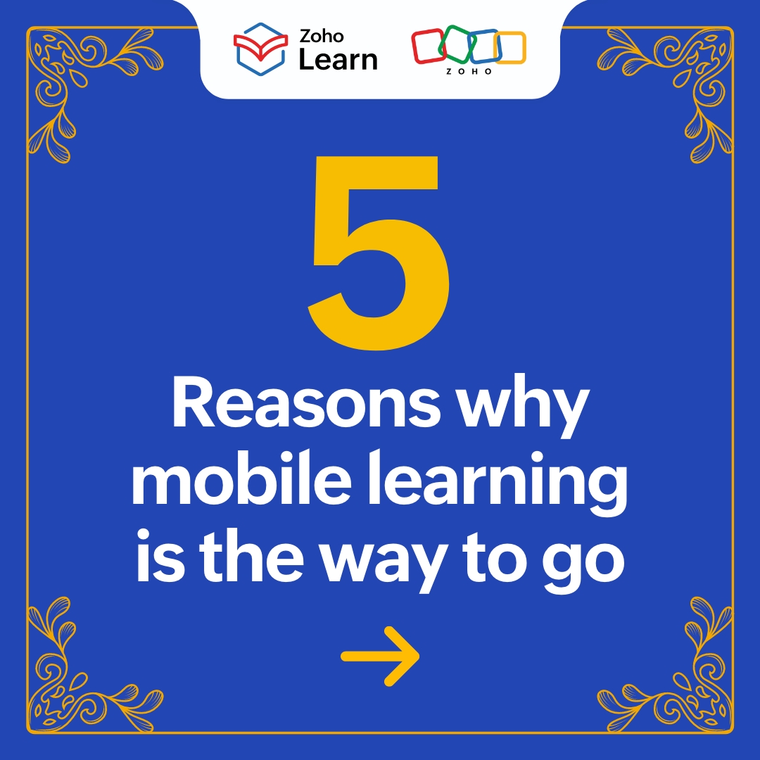 ZohoLearn's tweet image. Create training that travels with you! Reach learners, no matter where they are and boost completion with your team’s favorite device.
Check out why mobile LMS is just what you need for your business.
#mobilelearning #zoholearn
