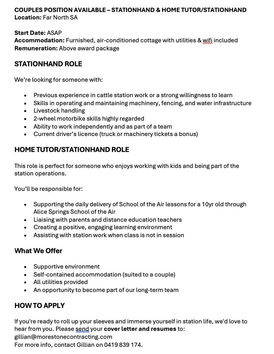 Know anyone who might be interested? Please share.