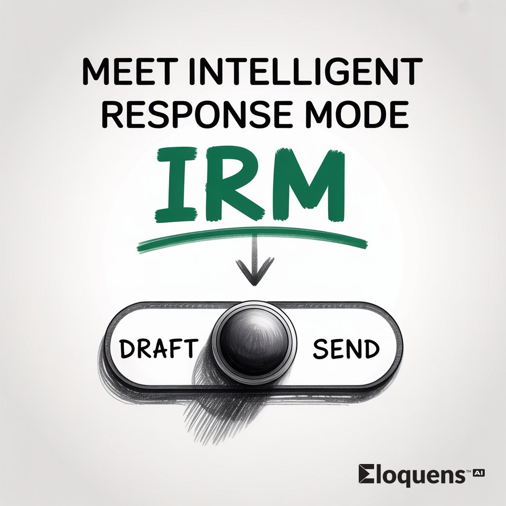 DougHo (@dougho80) on Twitter photo 🚨 Stop fearing AI replies gone rogue. Meet Intelligent Response Mode (IRM) from <a href="/EloquensAI/">EloquensAI</a>: it auto-sends only when 🔒 100% sure, saves drafts on risk (VIPs, escalations, sensitive). Automate fast, stay in control. Try it → eloquens.ai
#AI #emailautomation 🚨 Stop fearing AI replies gone rogue. Meet Intelligent Response Mode (IRM) from <a href="/EloquensAI/">EloquensAI</a>: it auto-sends only when 🔒 100% sure, saves drafts on risk (VIPs, escalations, sensitive). Automate fast, stay in control. Try it → eloquens.ai
#AI #emailautomation