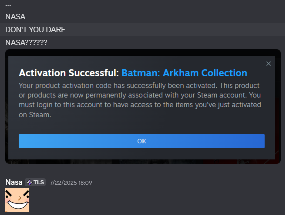 TheDevilDucker's tweet image. Forgot to post but my WifeHusband (@Nasafitra ) gave me the entire Arkham saga and made me cry for such detail.
Again, i hate you for making me cry-
But at the same time, thank you so much, now i'm morally obligated to get someone to mod the Frostfang Armor into one of these🫂