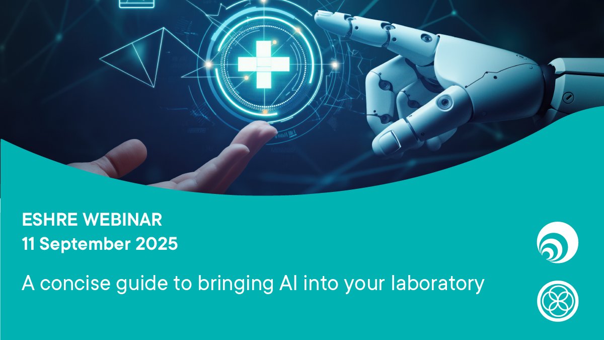ESHRE's tweet image. WEBINAR ANNOUNCEMENT 🌟 
Is your IVF lab ready for AI or still on the fence?
Join @DaniloCimadomo &amp;amp; host @MakievaSofia  for expert tips on real-world AI in ART.
🔹 When &amp;amp; how to implement AI
🔹 Where it benefits ART most
11 Sept |13:00–14:00 CEST
eshre.eu/Education/Webi…