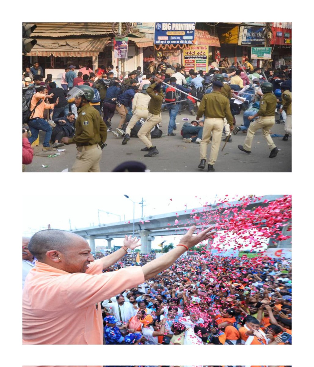 TejashwiYdvRJD's tweet image. नौकरी माँगने पर डंडे बरसाए जाएंगे,
काँवड़ यात्रा करने पर फूल बरसाए जाएंगे !!