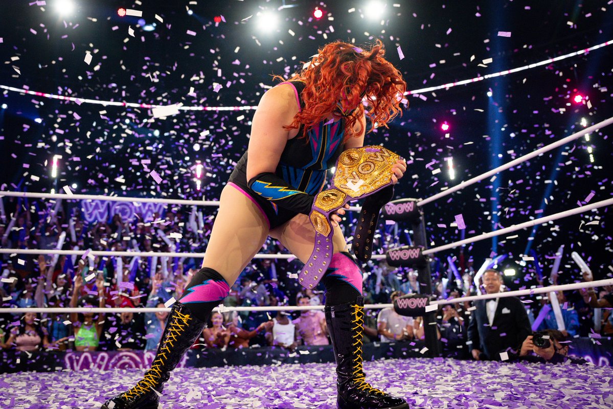 wowsuperheroes's tweet image. Tormenta’s not here to play. She’s here to end a reign.
Watch as Tormenta storms the ring to take down the long-reigning champion, The Classmaster—with Samantha Smart watching it all fall apart...
#WomenOfWrestling #WOW #WOWTV #ProWrestling #FemaleWrestling #Wrestling